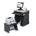 SnapEase PC Workstation and Printer Cart in Charcoal