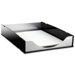 Letter Tray, Aluminum, Black/Acrylic