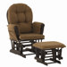 Custom Hoop Glider and Ottoman
