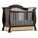 Valentia Fixed Side Convertible Crib in Black