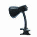 Clip-On Incandescent Gooseneck Lamp, Black,