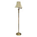 Antique Floor Lamp, Swing Arm, Bell Shade, 60"H, Brass