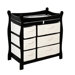 Sleigh Style Baby Changing Table with 6 Baskets