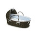 Hooded Moses Basket with Gingham Bedding