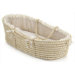 Moses Basket with Gingham Bedding