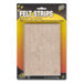 Felt Pads, 1/2"x5-7/8", 16/PK, Beige