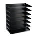 Steelmaster Multi-Tier Horizontal Legal Organizers, Seven-Tier, Steel, Black                                                 