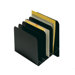 Slanted Vertical Orgnzr,6 Compartments,11"x7-3/4"x10-1/8",BK