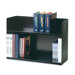 Two Tier Book Rack, 29-1/8"x10-3/8"x20", Black