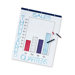Easel Pad,Perforated,1" Grid Ruled,27x34",50 Sheets,White