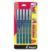 Roller Ball Pen, Nonrefillable, Extra Fine, 5/PK, Blue