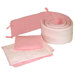 Tadpoles Dimple Velour 3 Pieces Portacrib Set in Pink