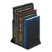 Mesh Bookends with Solid Base, 5-1/4 x 6-1/4 x 5, Steel, Black