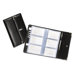 Business Card Book, 96 Capacity, 5-1/4"x10"x1", Black