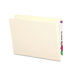 Straight Cut Reinforced End Tab Folders, 100/Box