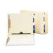 Pocket Folder, 2 Fasteners, Straight Reinforced End Tab, Letter, Manila, 50/Box
