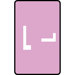 Alpha-Z Color-Coded Second Letter Labels, Letter A, 100/Pack, Letter L, Lavender