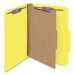 Four-Section Pressboard Classification Folders, 10/Box
