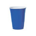 Plastic Party Cold Cups, 16 Ounces, Blue, 20 Bags of 50 Per Carton                                                           