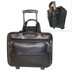 Leather Laptop / Business Case on Wheels