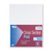 Section Pads, 5 Squares, Quadrille Rule, Letter, 50 Sheets / Pad