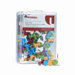 Plastic Head Rainbow Color Push Pins, Steel 3/8" Point, 100 per Pack                                                         