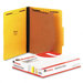Pressboard Classification Folder, Letter, Four-Section, 10/Box