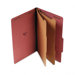 Pressboard Classification Folder, Legal, Six-Section, 10/Box