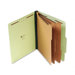 Pressboard Classification Folder, Letter, Eight-Section, 10/Box