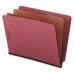 Pressboard End Tab Classification Folders, 10/Box