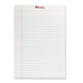 Perforated Edge Writing Pad, Legal/Margin Rule, 50 Sheets, 12-Pack, White