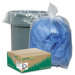 Earthsense Commercial Recycled Can Liners, 31-33 Gal, 1.25 Mil, 100 Per Carton