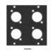 Canare BNC Recessed Cable Panel Punchouts
