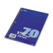 Spiral Bound Notebook, Wide/Margin Rule, 8X10-1/2, 1 Subject 70 Sheets/Pad