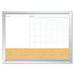 Magnetic Dry Erase 3-N-1 Board, Cork Area, 36 X 24
