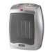 Ceramic 1500W Heater with Adjustable Thermostat, 7w x 6d x 9-1/5h, Gray