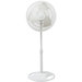16" Oscillating Stand Fan in White