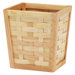Honey Maple Tapered Accent Wastebasket