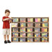25 Tray Storage Cubbie with Clear Trays