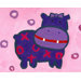Paper Prints X & O Hippo Canvas Print