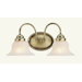 Edgemont  Vanity Light in Antique Brass