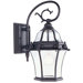 Fleur De Lis Outdoor Wall Lantern in Bronze