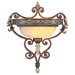Seville  Wall Sconce in Palacial Bronze with Gilded Accents