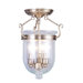 Jefferson 3 Light Semi Flush Mount