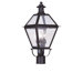 Waldwick Three Light Outdoor Post Head in Bronze