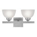 Somerset Two Light Bath Vanity in Brushed Nickel