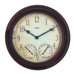 Metal Garden Clock with 14" Hygrometer and Thermometer