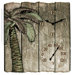 Palm Tree Clock and 16" Thermometer