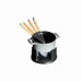 Mini Chocolate 0.25 qt. Fondue Set in Graphite