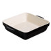 Black and Cream Stoneware 25cm Square Dish Try Me